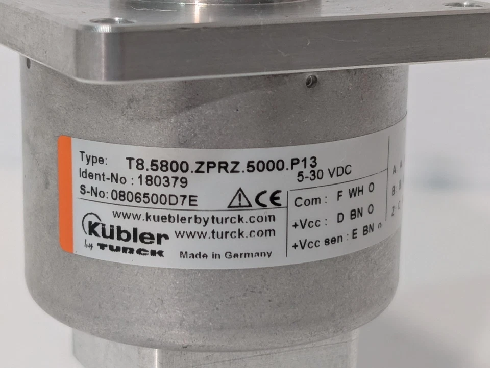 Kubler by Turck T8.5800.ZPRZ.5000.P13 5-30VDC Encoder, Made in Germany - Image 3 of 4