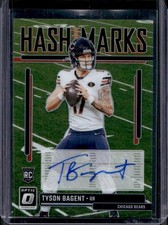 2023 Panini Donruss Optic Tyson Bagent Hash Marks RC Rookie Auto #HM-47 Bears