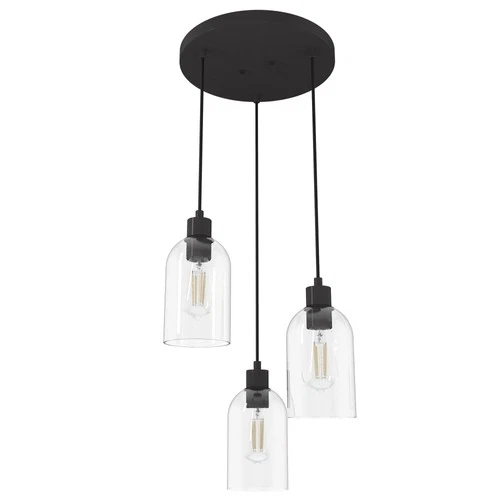 Hunter Fans - Lochemeade 3-Light Cluster Ceiling Light Fixture 14.5 Inches Long - Picture 1 of 2