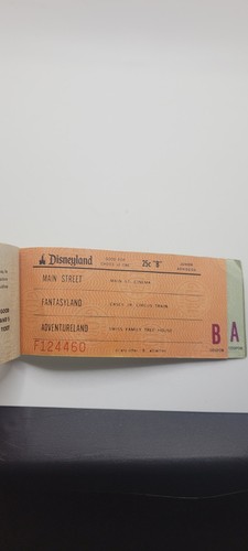 Vintage Disneyland Ticket Stubs Junior, Adult Disney Memorabilla - Picture 14 of 24
