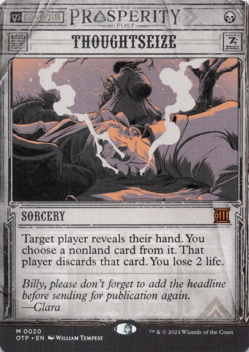 Thoughtseize Magic: The Gathering Near Mint or Better Individual