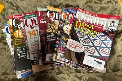 Lot of 19 Fons & Porter's Love of Quilting Magazines 2002-2020