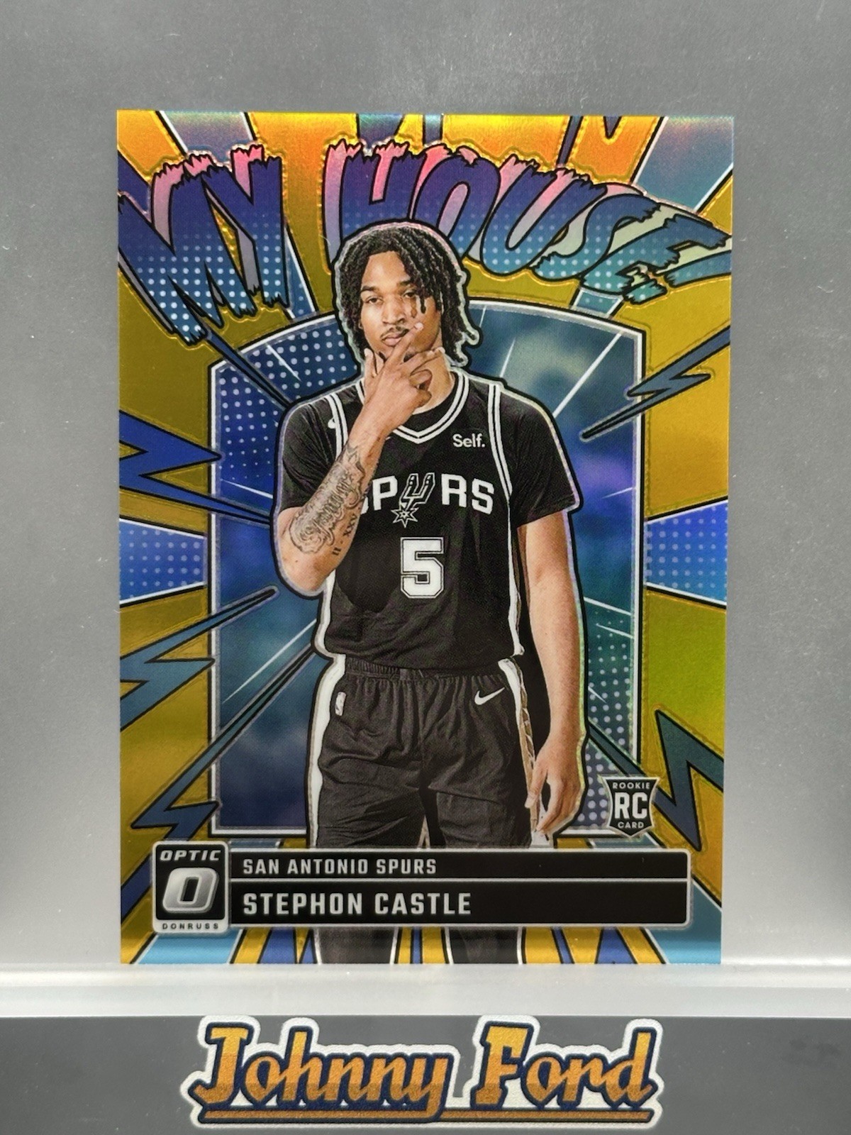 2024-25 Donruss Optic Collection #16 Stephon Castle My House Gold 4/10 Rookie