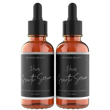 Rennora Hair Growth Serum with Peppermint, Nettle 1 Fl Oz Pack of 2 , Clear