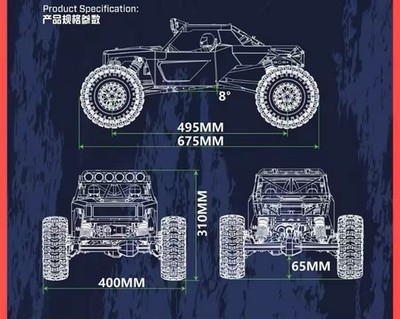 YIKONG YK4061 1/6 Rock Slide Crawler RC 60kg Servo 2Speed 4x4