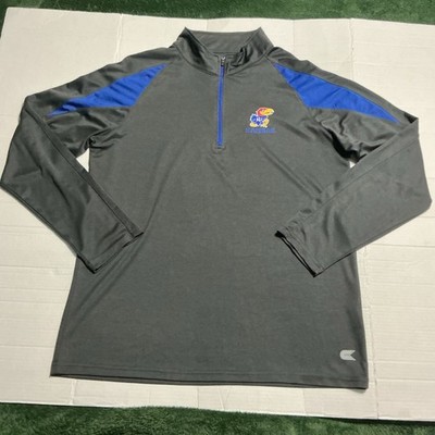 Collesium Athletics Mens KU Jayhawks Quarter Zip Pullover Size XL 