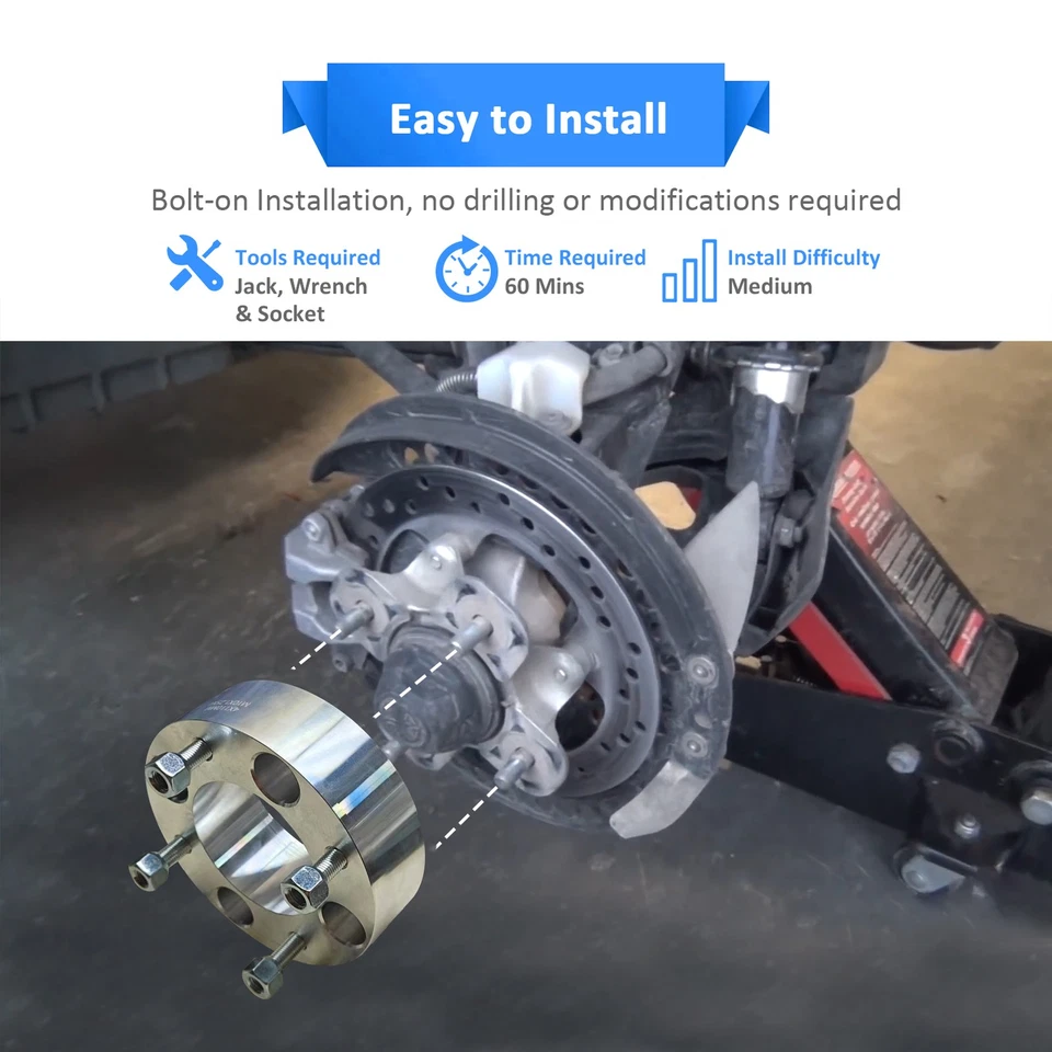 4x espaciadores de rueda de 1,0" ATV 4/110 mm para Honda Rancher Kawasaki Brute Force Suzuki Foto 2 de 4