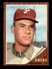 1962 Topps #212 Jim Owens   VG/VGEX X3731358