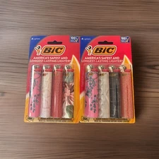 BIC Special Edition Fashion Series Lighter Assorted Designs (2) 4-Pack's