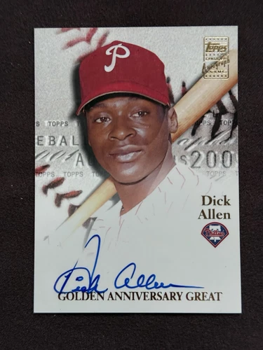 2001 Topps Dick Allen Golden Anniversary Autograph Auto On Card Phillies GAA-DA - Picture 1 of 2