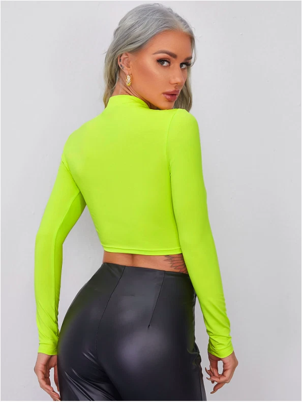 Neon clearance mock neck