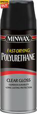 Fast Drying Polyurethane Spray, Protective Wood Finish, Clear/Warm Gloss, 11.5 o