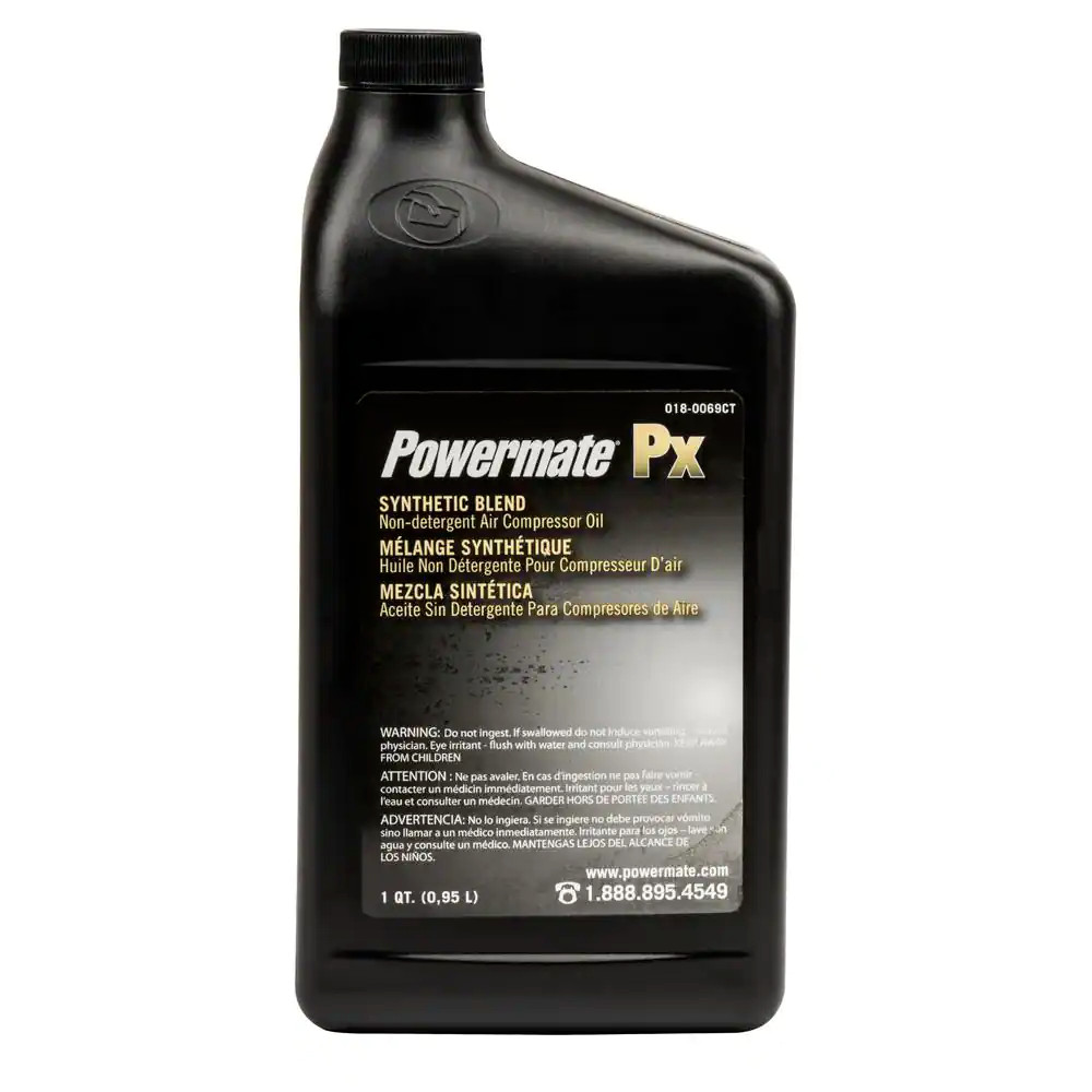 1 qt. Synthetic Blend Non-Detergent Air Compressor Oil: Quality Lubrication