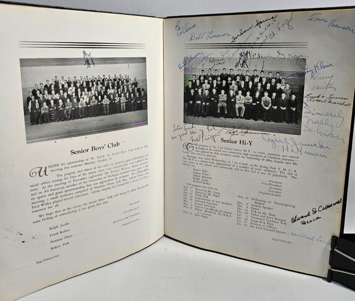 The Schurzone 1934 Yearbook, Carl Schurz Senior High School, Chicago Illinois