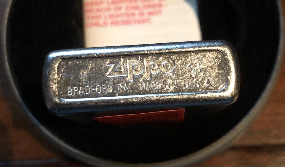 Zippo Lighter James Dean 2001 Design