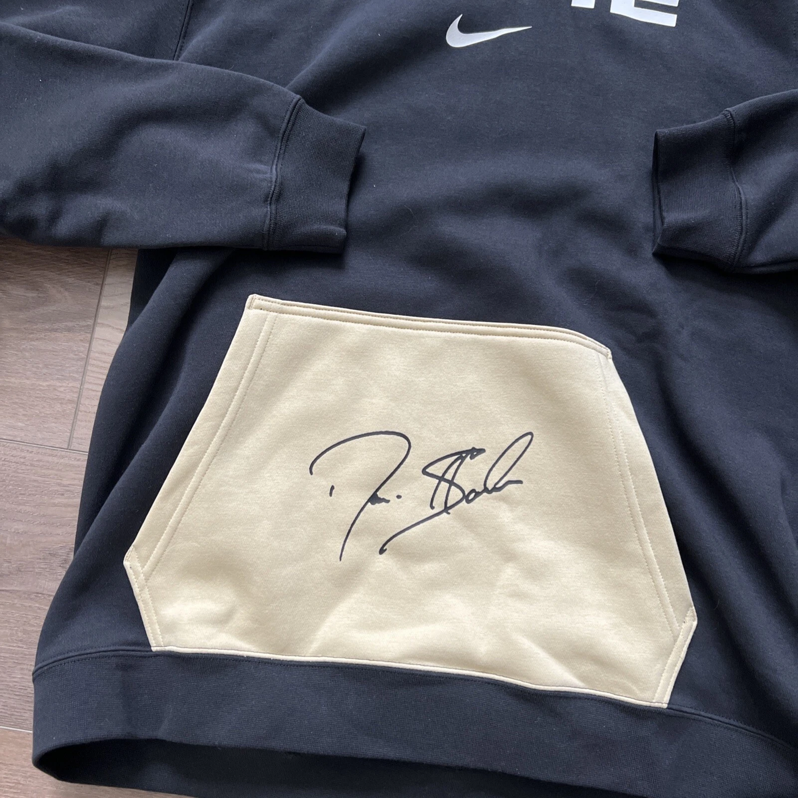 Felpa con cappuccio uomo taglia grande Nike Coach Prime nera Deion Sanders