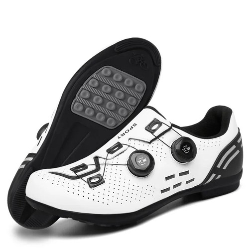 Road Mountain Cycling No Cleat Shoes Flat Pedal Bicycle Speed Racing Footwear - Picture 10 of 34
