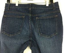 DKNY Women's Jeans Soho Boot Cut Blue Dark Wash Stretch Size 1OR, 32 W x 31 L