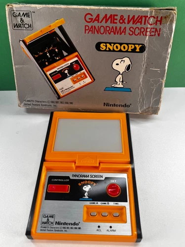 NINTENDO GAME & WATCH PANORAMA / SNOOPY  SM-91 / BOX SANS NOTICE
