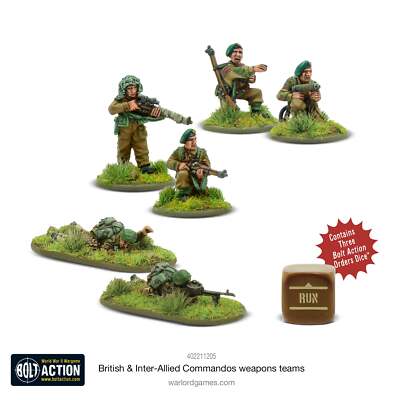 British & Inter-Allied Commandos Weapons Teams Bolt Action Warlord