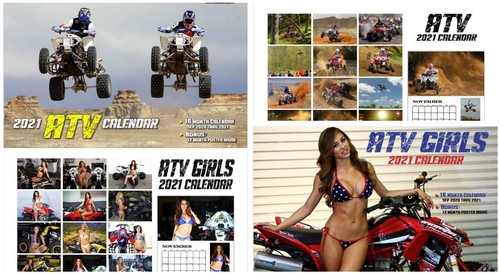 ATV RACING & ATV GIRLS 2021 PAQUETE DE CALENDARIO DE PARED DE LUJO