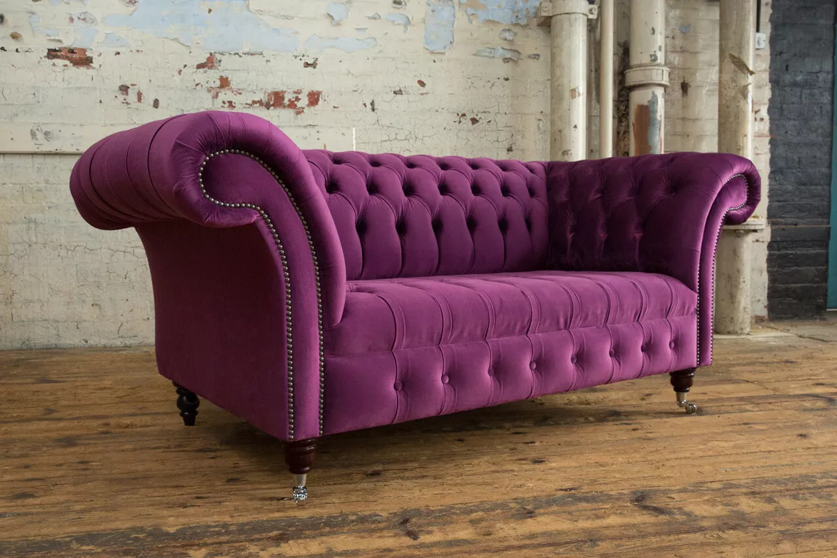 Lavender 2024 velvet sofa