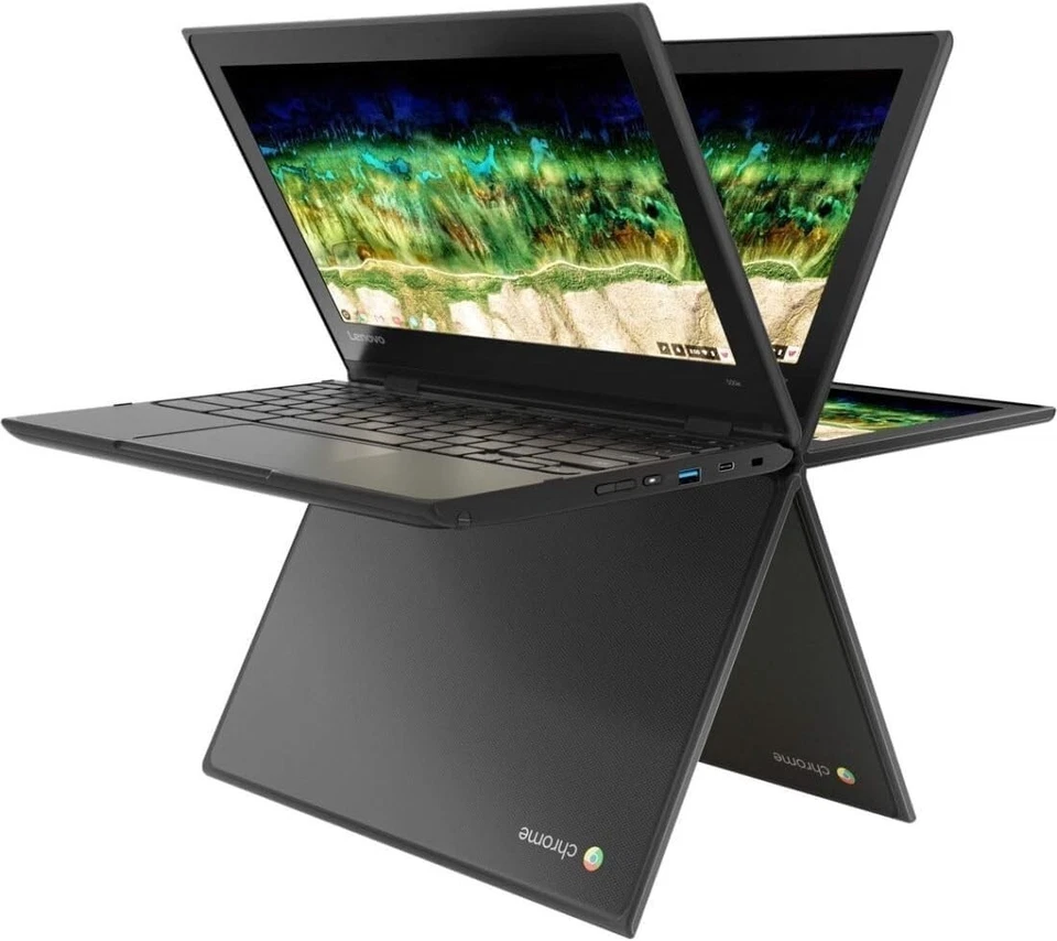 Lenovo 300e Gen 2 11.6" Chromebook 8GB Ram 64GB eMMC 81MC 81MC0003US Funciona bem - Imagem 2 de 4
