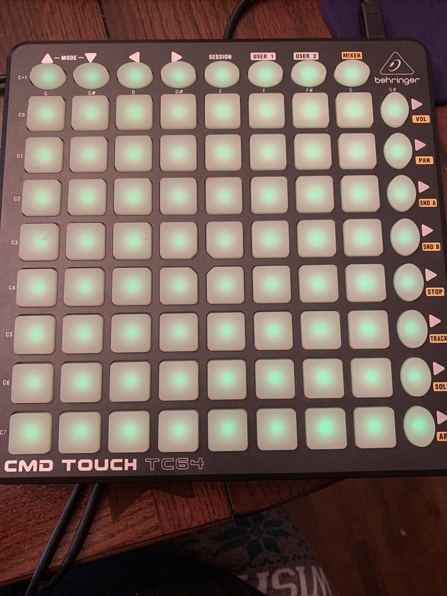 Behringer CMD Touch TC64 Clip Launch Controller Midi USB No Cord Behringer CMD Touch TC64 Clip Launch Controller Midi USB No Cord
