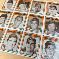 Vintage Baltimore Orioles Uncut Sheets Factory Sealed Rare +Extras Free Shipping