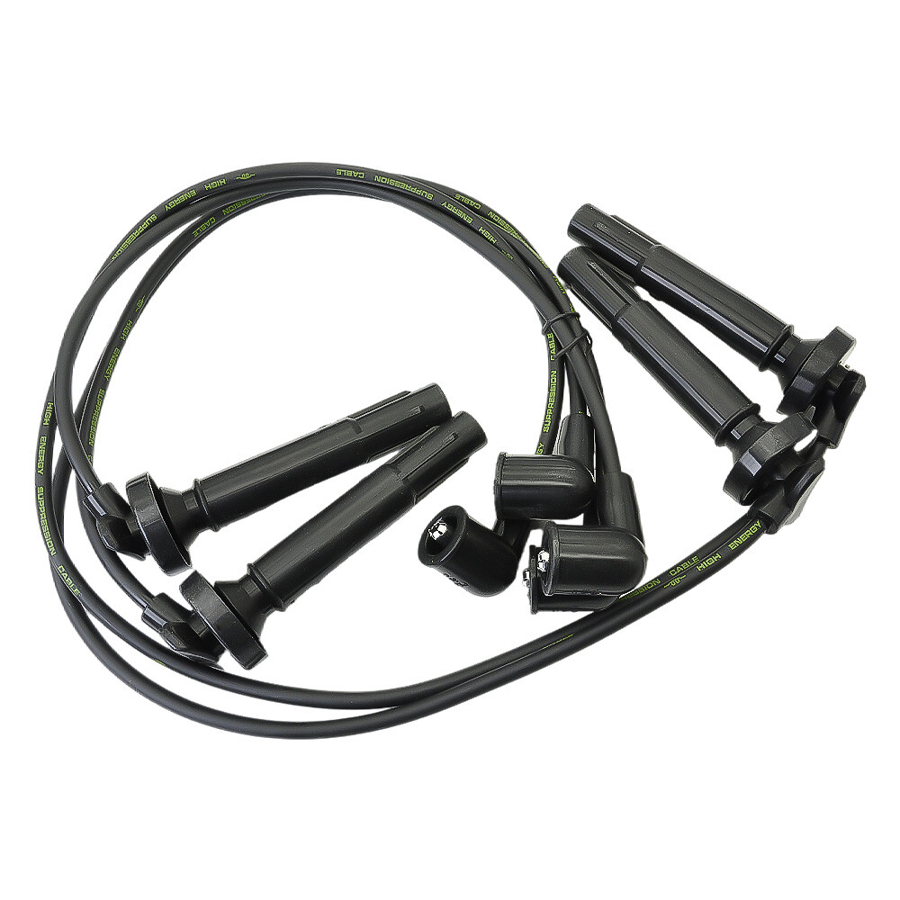 OEM Ignition Coil & 4X Iridium Spark Plugs & Wires for Subaru Impreza 2.5L UF538