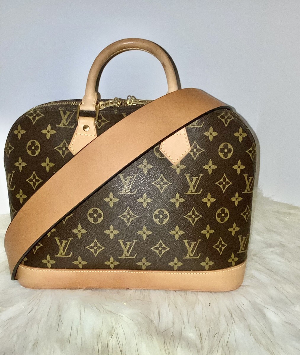 LOUIS VUITTON Alma PM Handbag leather Monogram & COA LOUIS VUITTON Alma PM Handbag leather Monogram & COA