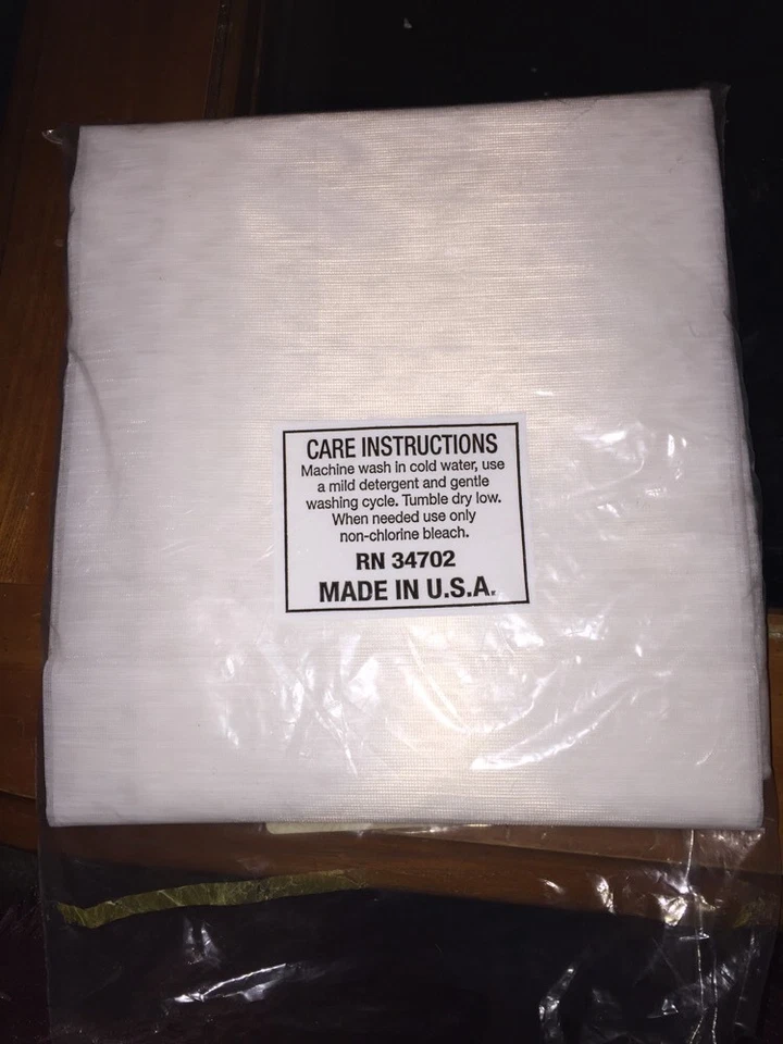 Sheer Curtain Rod Pocket 1 Panel Brylane Home 60'' x 84'' Long Melody White NEW - Image 3 of 3