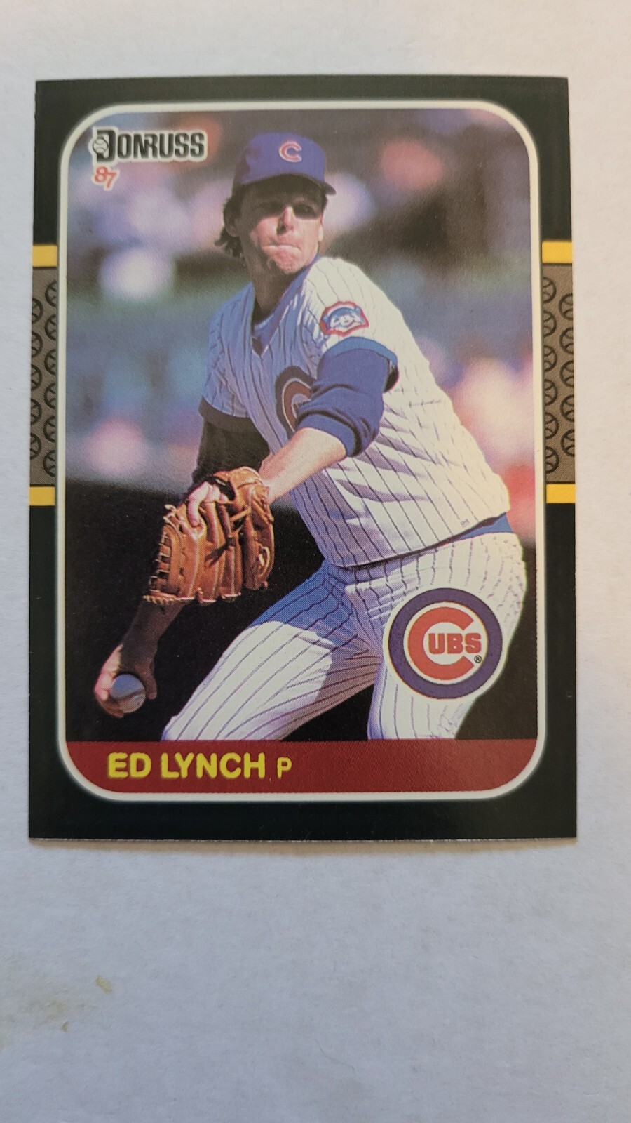1987 DONRUSS ED LYNCH #516 NM  