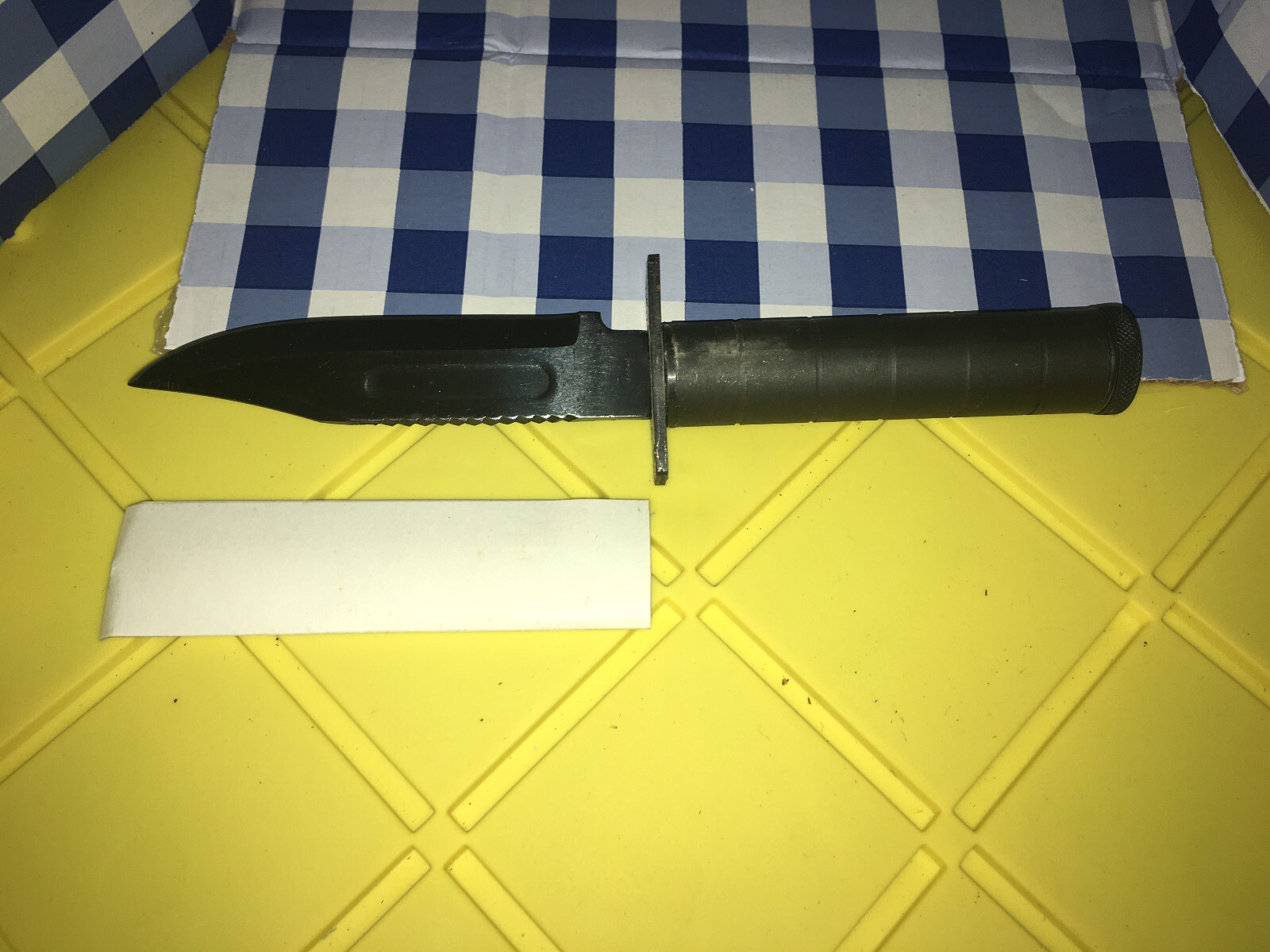 New Old Stock Product Valor Survival Knife Carbon Steel Parkerized