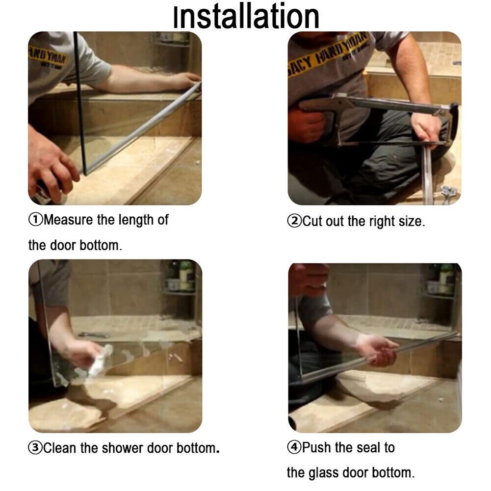 Long Lasting Shower Door Water Guard 39 Length Hassle Free Installation