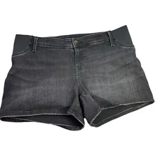 Isabel Maternity by Ingrid & Isabel Expandable Side Panels Jean Shorts Sz 14 #AL