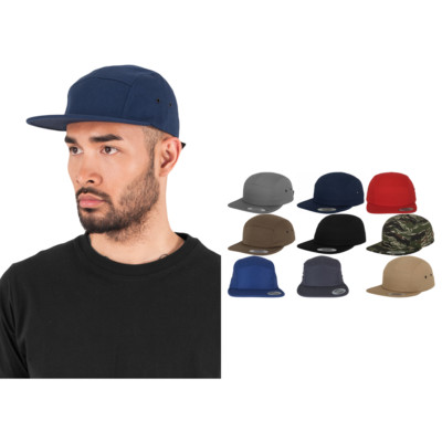 Flexfit by Yupoong 5-Panel Jockey Cap - Classic Flat Casual Cap (7005)