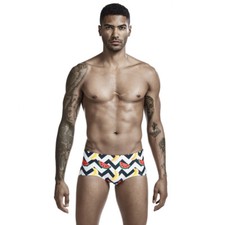 Men's Swimming Swimwear Fashion Color Print Boxers Trunks Lightweight Swimsuit