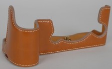 Mint Fujifilm Fuji X-H1 XH1 Thick Brown Leather Bottom Case with Screw