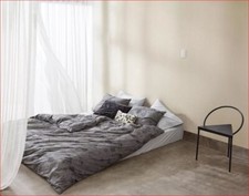 Calvin Klein Etched Rose 3P Queen duvet cover Shams Set Charcoal