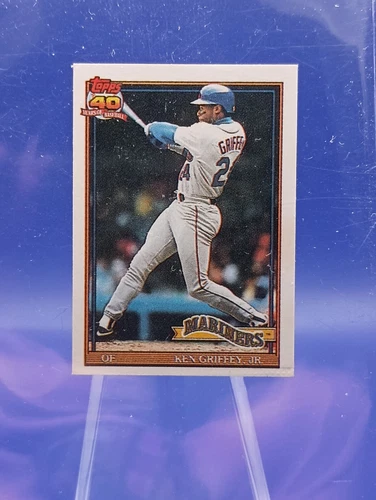 1991 Topps Cracker Jack Ken Griffey Jr #36 Micro-sized Card EX Seattle Mariners