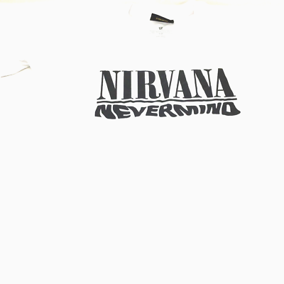 Nirvana Nevermind White and black T shirt s/p new | eBay