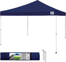 Canopy 12 by 12 Foot Polyester Straight Steel Leg Instant Pop up Canopy Tent wit