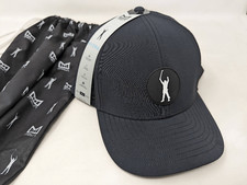 MELIN A-GAME HYDRO PHIL MICKELSON ON-COURSE BLACK TOUR CAP HAT 58 CM W/ BAG NEW