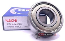 NACHI 6202 ZZ DEEP GROOVE BALL BEARING, METAL SHIELDED 15X35X11 mm