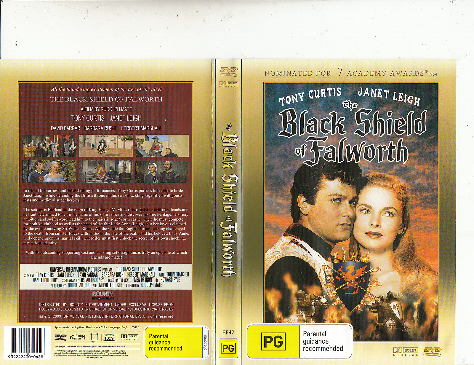Black Shield of Falworth1954Tony CurtisMovieDVD eBay