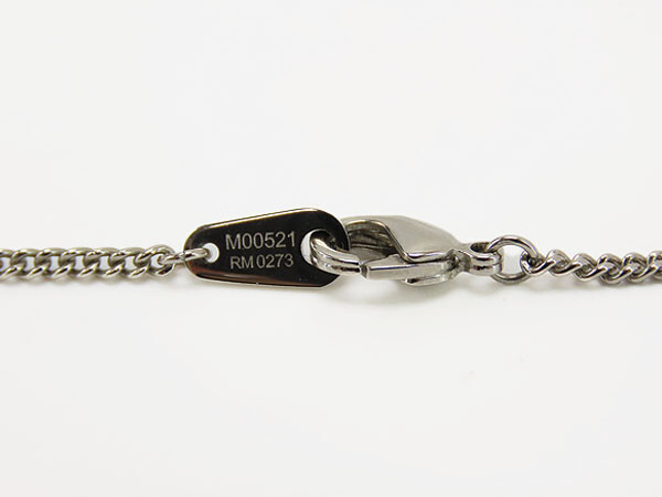 送料込 希少【LOUIS VUITTON】LV Instinct necklace Silver Gold Louis Vuitton Pendant Lv Instinct M00521 Monogram Chain