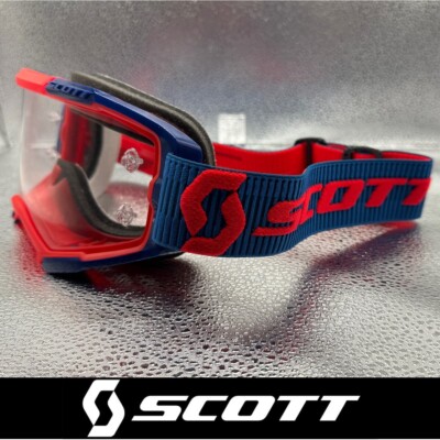 MOTOCROSS MX BRILLE - Scott Fury Race Ready Motocrossbrille rot blau