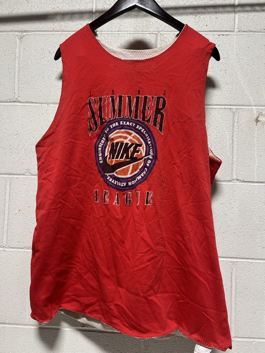 Rare Vintage NIKE NBA Summer League 1993 Swoosh Reversible