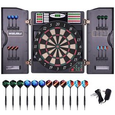 Electronic Dart Board LED Electric Digital Dart Boards for Adults with Cabine...